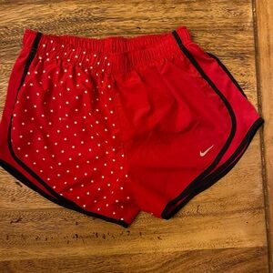 Nike Red Dri-FIT Tempo Shorts, stars, sz med